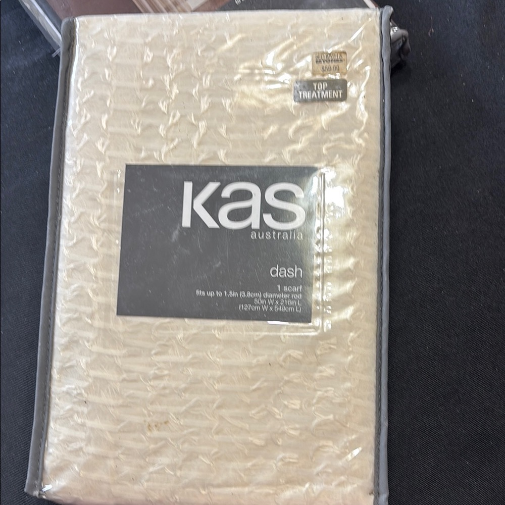 New Kas Australia ivory Scarf Valance